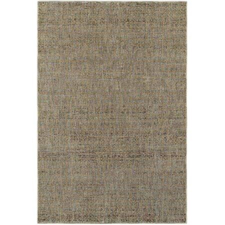 Oriental Weavers 8 ft. 6 in. x 11 ft. 7 in. Rectangle Atlas Area Rug, Blue and Gold A8048B260370ST